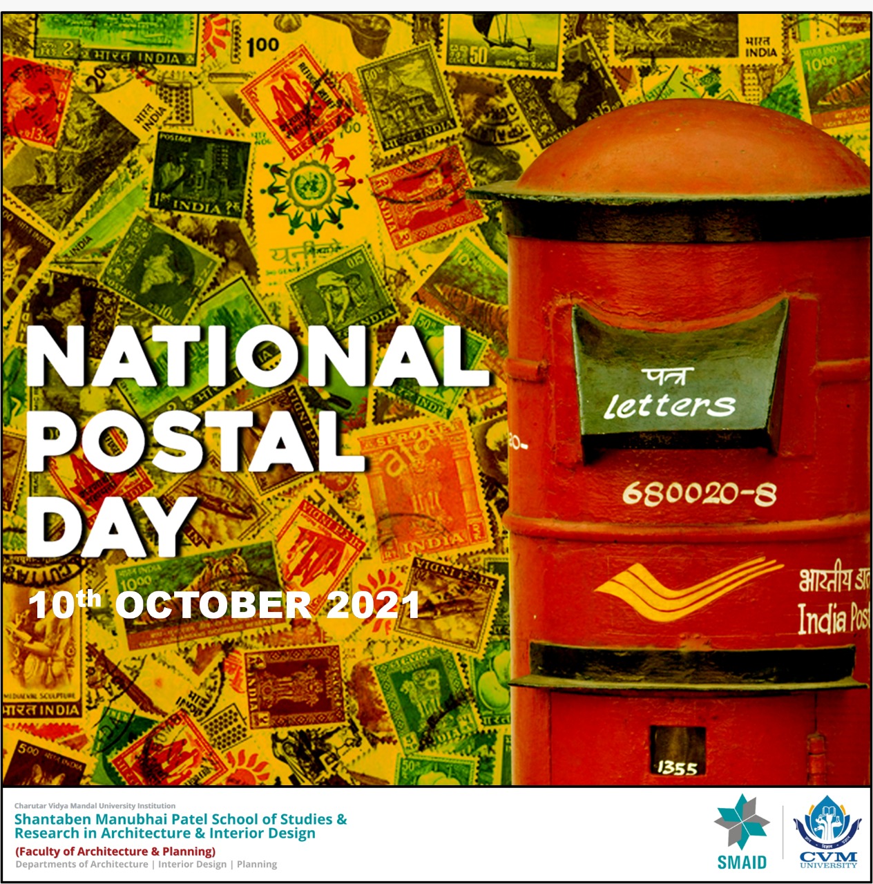 10th October National Postal Day