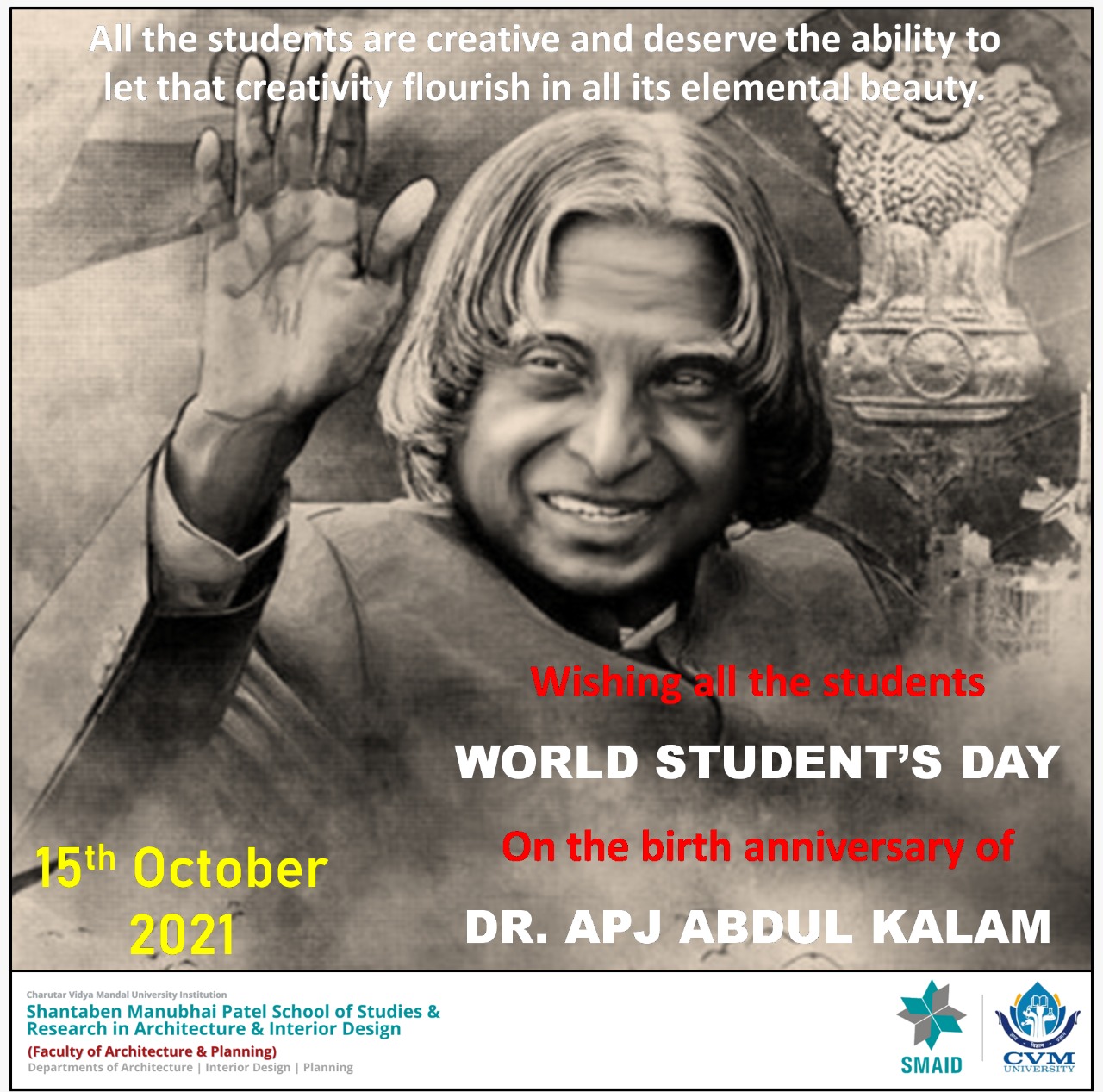 15th October World Student's Day