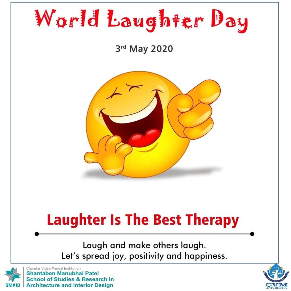 3rd May World Laughter Day