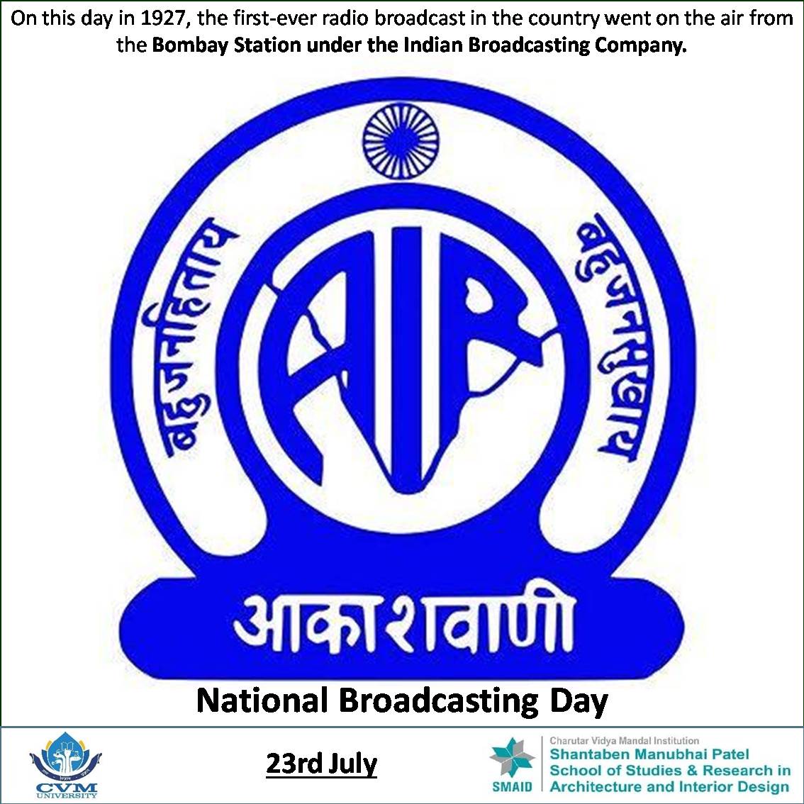 23rd July_national broadcasting Day