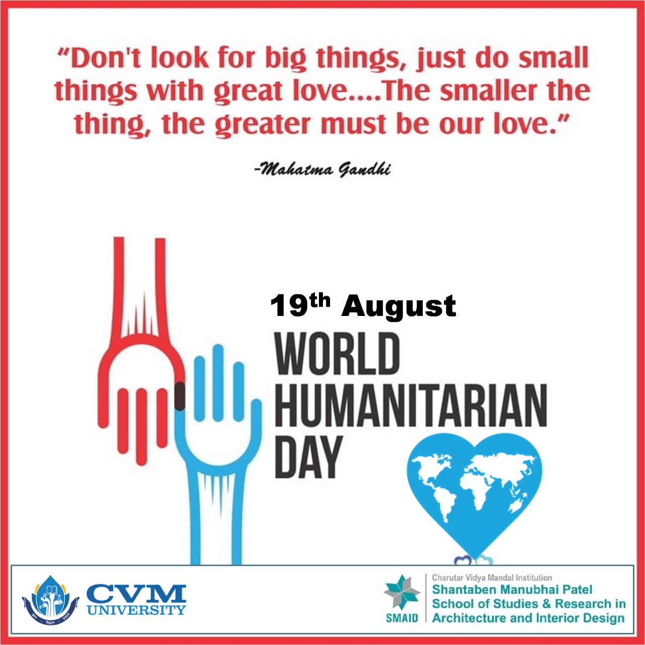 19th August_world Humanitarian Day