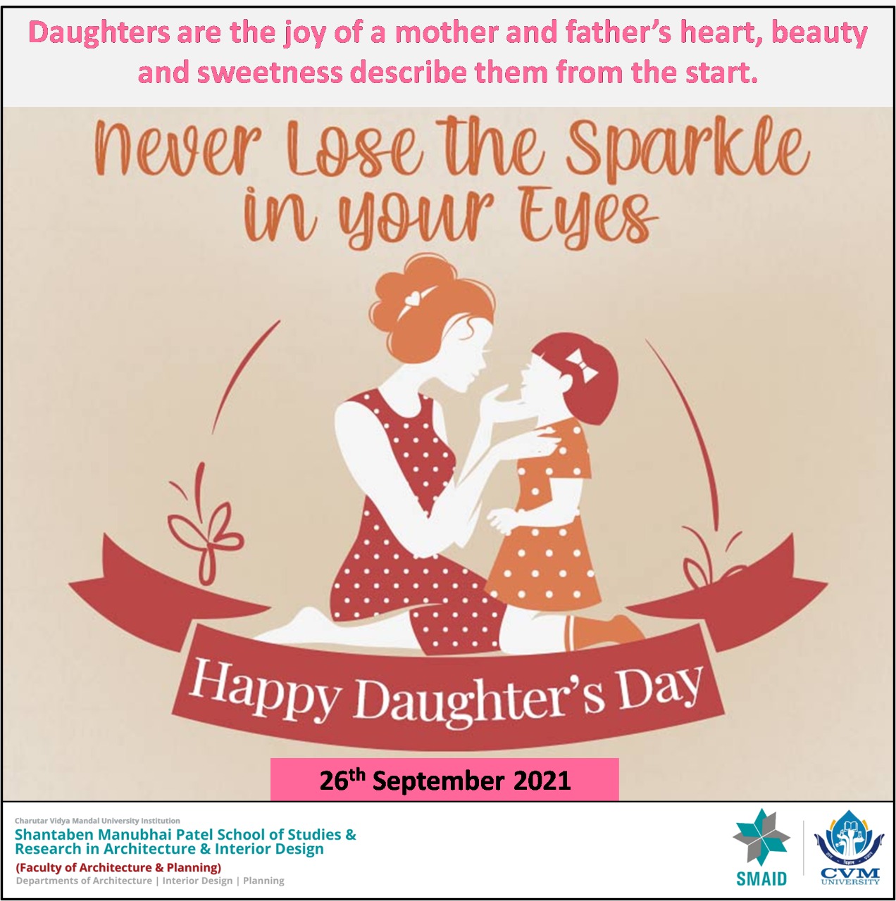 26th Sept_Happy Daughter's DayDay