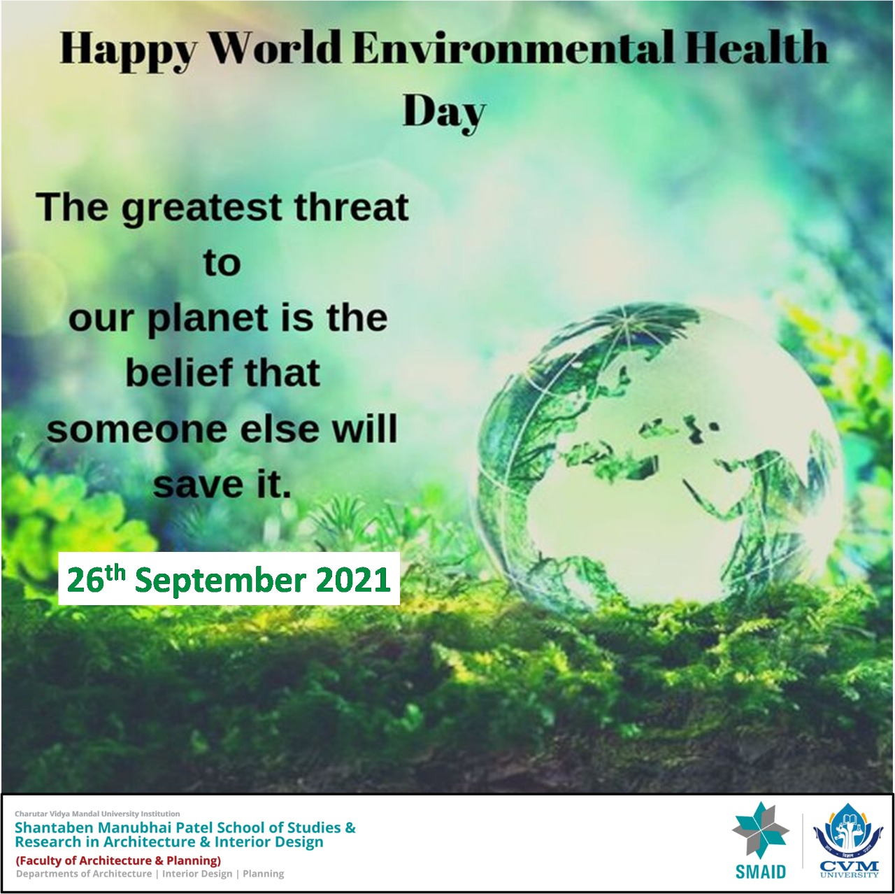 26th Sept_Happy world environmental health Day